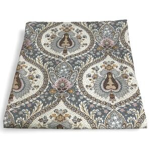 Pottery Barn Darcy Printed Duvet Cover Blue Floral Medallion Paisley Full Queen